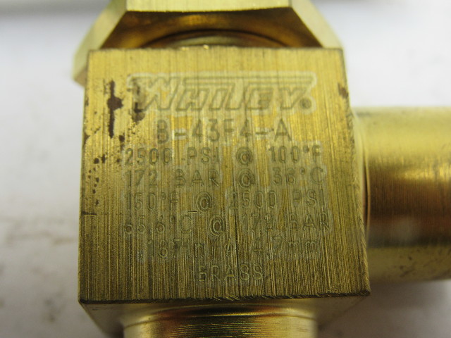 Valvola Ago Swagelok Swagelok B-1RF2 Valvola Ad Ago A Cofano Integrale In Ottone Nuova In PFA Needle Valve