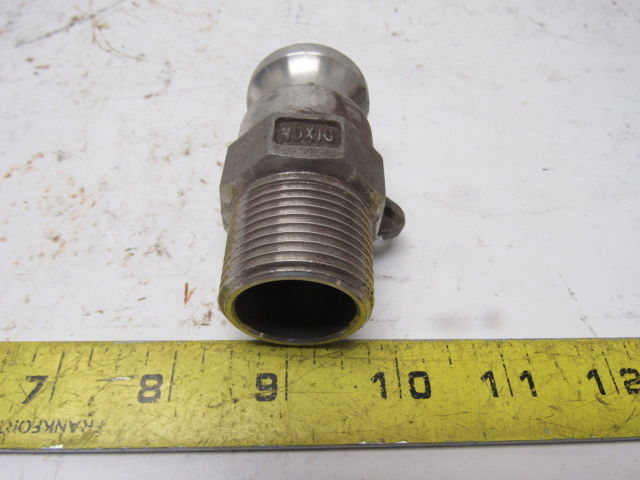 Dixon 100 F Al 1 Aluminum Cam Groove Type F Male X Adaptor Fitting Lot Of 2 Bullseye Industrial Sales