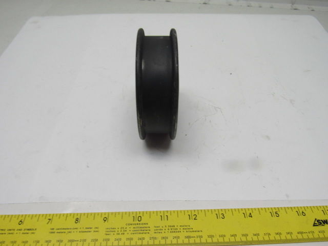 Brewer Machine & Gear P1F 4-1/2" OD Cast Iron Tensioner Belt Roller 1