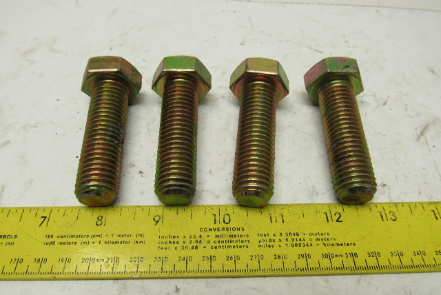 Galvanized Bolts 307A 3//4/" by 12/" With Nut /"Lot of 3/"