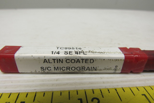 11//64/" TITAN USA 4 FLUTE SINGLE END REG CARBIDE END MILL TC10511