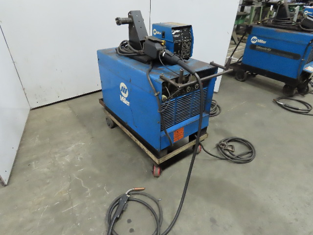 Miller 450a Pulsed Welder W S62 Wire Feeder 035 Tweco Mig Gun