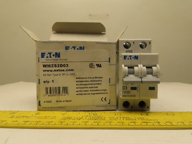Eaton Cutler Hammer WMZS2D25 25AMP 2Pole Circuit Breaker DIN Rail Mount
