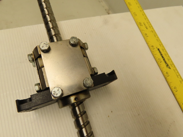 15mm OD Ball Screw And Nut 9.5mm Pitch From CMM CNC DIY 24" Stroke