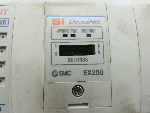 SMC EX250 Series DeviceNet Pneumatic Logic I/O Assembly | Bullseye