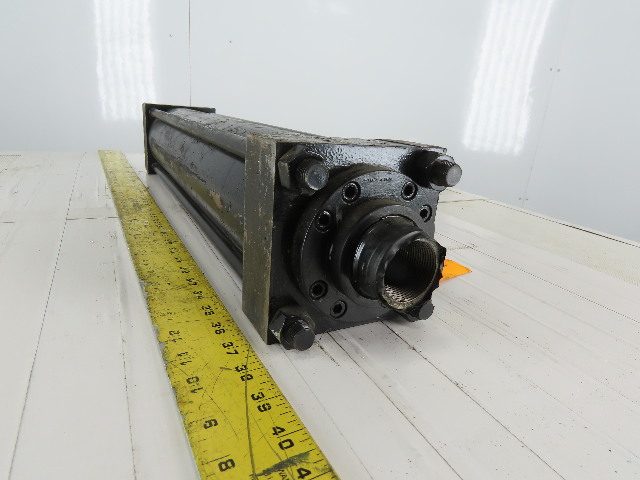 Details about / Hydraulic Tie Rod Cylinder 4/" Bore 18/" Stroke Double Acting Clevis End