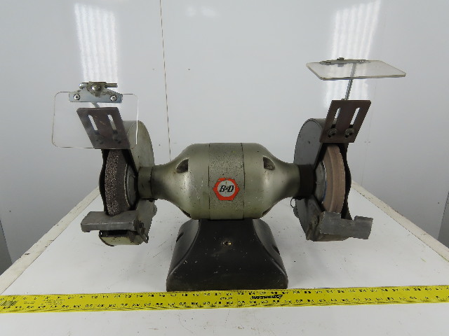 Black Decker No 83 Type Cb 10 Bench Grinder 220v 1ph 1hp 1500 Black Decker No 83 Type Cb 10 Bench