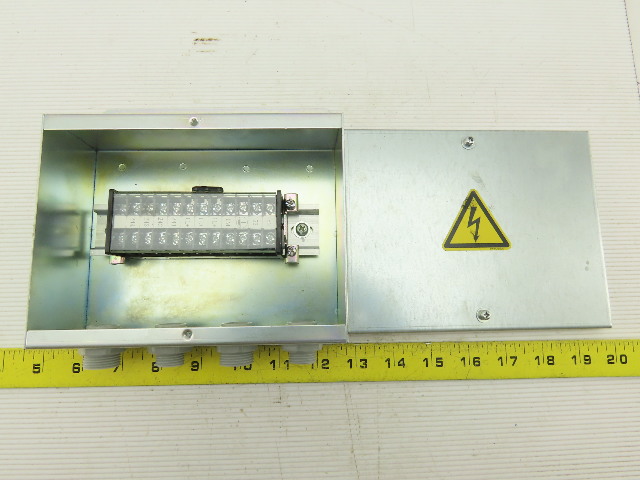 6-1/4" x 5" Electrical Junction Box Terminal Strip Assembly | Bullseye