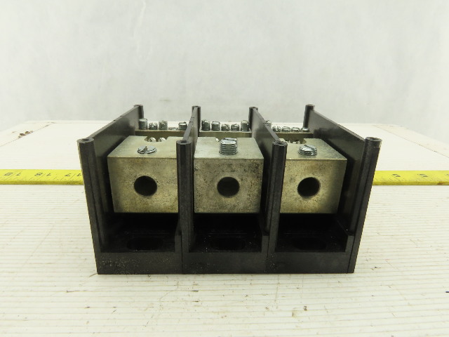 6 #2-#14 600 V Ferraz Shawmut 66563 Distribution Block 3 Pole 2//0-#14X