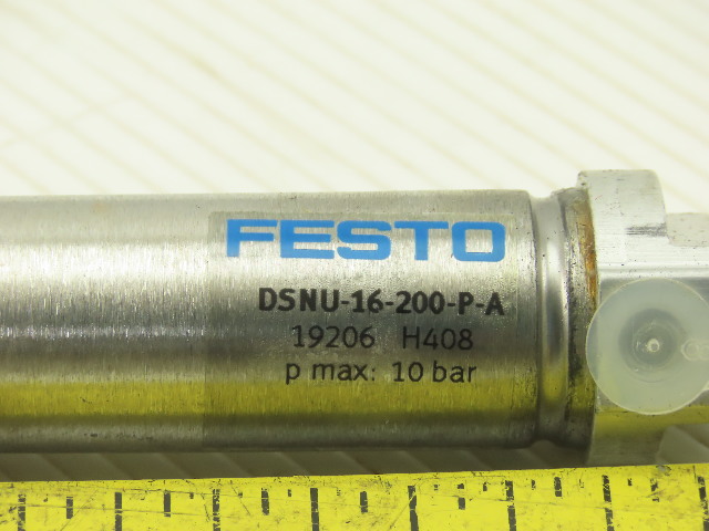 Festo 12 Bore 10 Stroke, Dsnu Series Double Acting Pneuatic Cylinder - Cylinder, Festo Cylinder