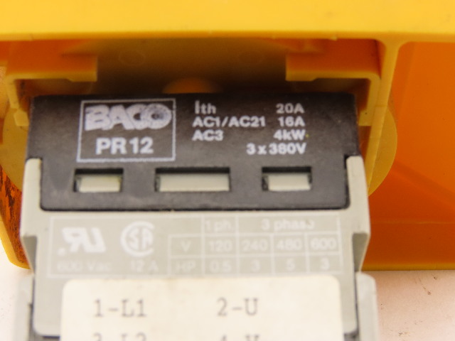 Baco PR12 600V 3Hp 3Ph MAX LOTO Main Power Disconnect Switch | Bullseye