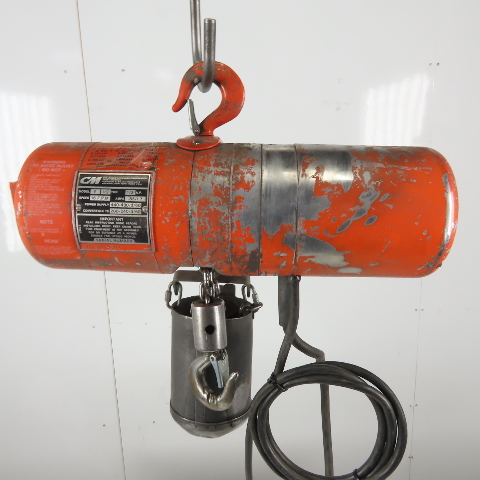 CM Lodestar Model F 1/2 Ton Electric Chain Hoist 10' Lift 16FPM 208-230