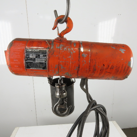 CM Lodestar Model F 1/2 Ton Electric Chain Hoist 10' Lift 16FPM 208-230