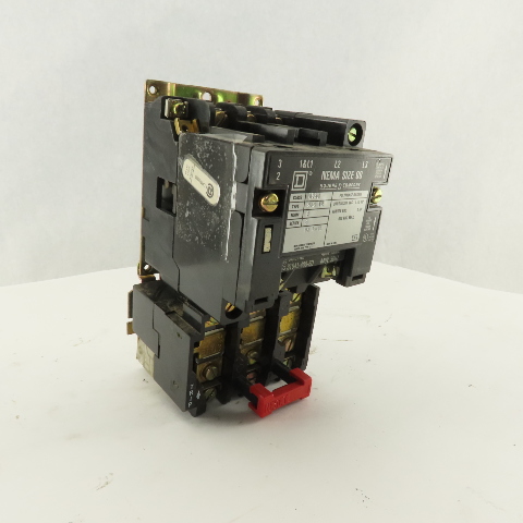 Square D Class 8536 SAG 12 Motor Starter Overload 600VAC 2Hp 480V Coil