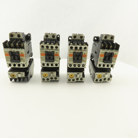 Fuji SC-03 600V 3Ph 5Hp Contactor Overload 220V Coil Lot Of 4