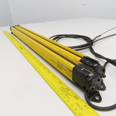 Keyence GL-R32H-R GL-R32H-T Safety Light Curtain Transmitter Receiver ...