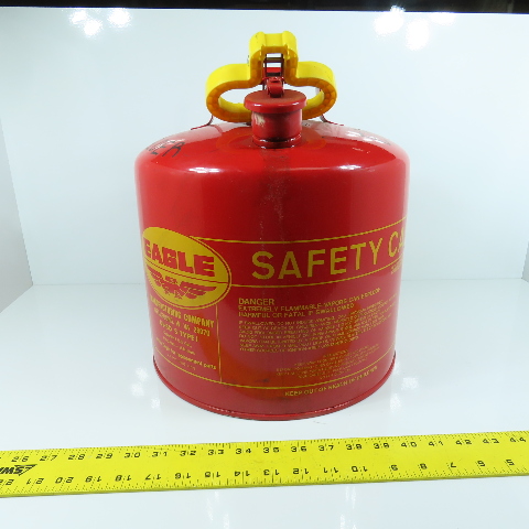 Eagle UI-25-SB Blue Metal Safety Gas Can - 2.5 Gallon Type I Fuel Container