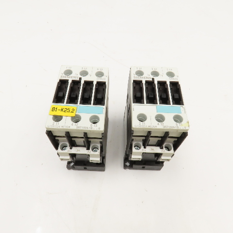 Lot Of (4) Siemens Solid State Contactors 3RF2340-1BA06 With Output Regulators 3RF2950-0HA16 – Used
