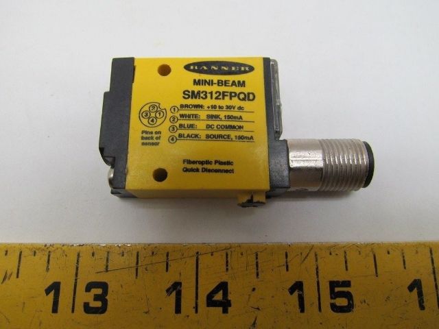 Banner Engineering Sm312fpqd Mini Beam Sensor Bullseye