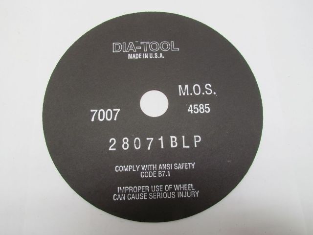 Dia-Tool 28071BLP 10x1//16x32mm Abrasive Cut-Off Wheel 4585 RPM Lot of 50