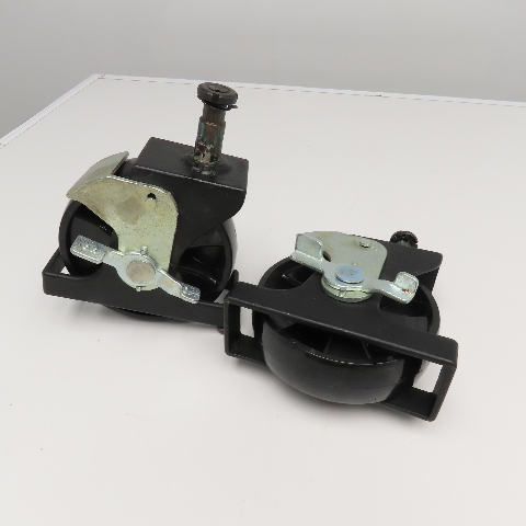 JMS 7" x 2" Hard Plastic Pin Mount Locking Caster Toe Guard 7-1/2" Tall Lot Of 2 JMS 7" x 2" Hard Plastic Pin Mount Locking Caster Toe Guard 7-1/2" Tall Lot Of 2