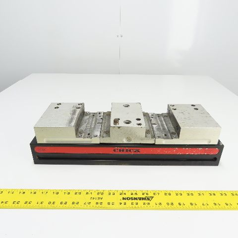 Chick 5QL1550 Qwik-Lok 6" Aluminum Double Lock Machinist Vise 19-3/4" OAL Chick 5QL1550 Qwik-Lok 6" Aluminum Double Lock Machinist Vise 19-3/4" OAL