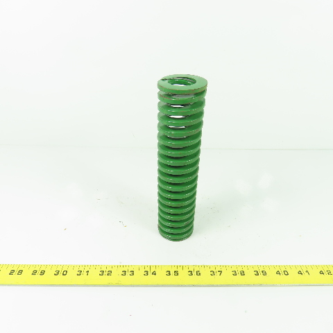 2" OD x 1" ID Flat Wire Compression Green Die Spring 8" OAL 2" OD x 1" ID Flat Wire Compression Green Die Spring 8" OAL