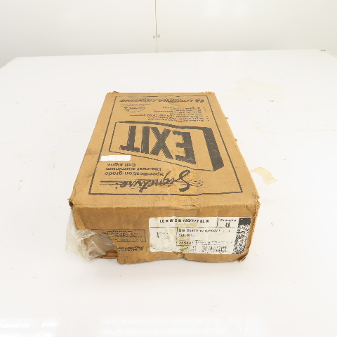 Lithonia LESW2R120/277ELN LED Emergency Exit Sign Die-Cast Aluminum 120/277V Lithonia LESW2R120/277ELN LED Emergency Exit Sign Die-Cast Aluminum 120/277V