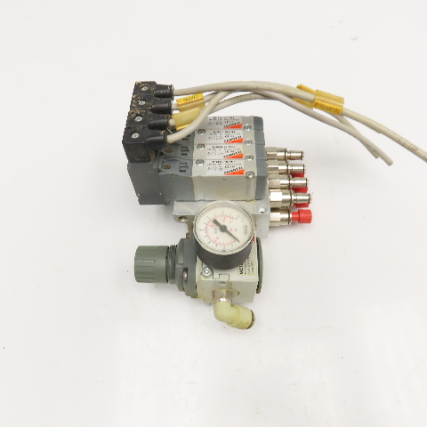 Camozzi EN530-16-PN3 2 Position Solenoid Valve Bank Manifold Assembly 24VDC Camozzi EN530-16-PN3 2 Position Solenoid Valve Bank Manifold Assembly 24VDC