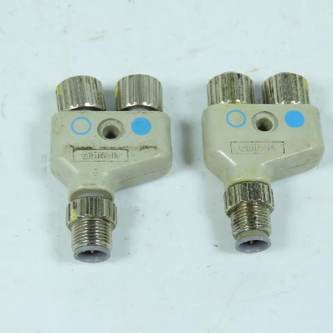 Omron XS2R-D426-81 Cable Junction Block M12 Connectors Lot Of 2 Omron XS2R-D426-81 Cable Junction Block M12 Connectors Lot Of 2