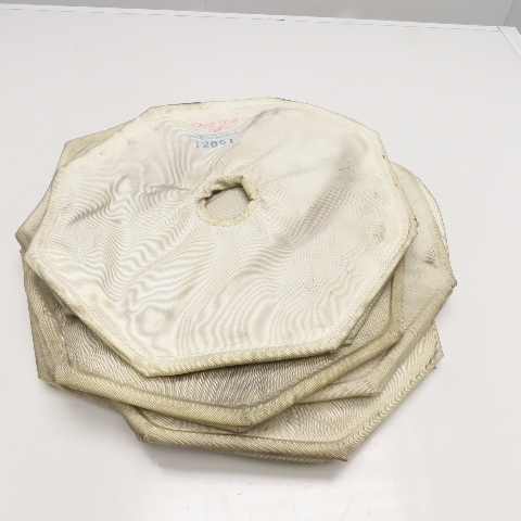 W2T227685 16" Octagonal Pressure Filter Press Gasketed Filter Cloth Lot Of 7