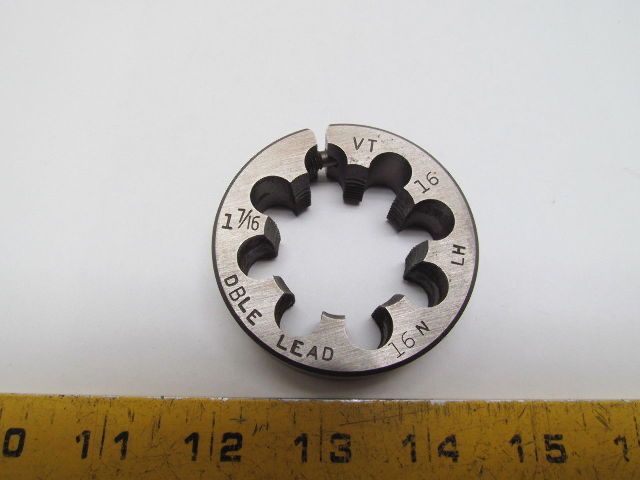 7//16-20 UNF Die Round Adjustable Split Threading Die 1” OD Inch Thread HSS Tool