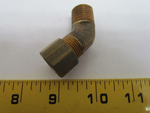 Parker 179C 8 6 1 2x3 8 45 Degree Elbow Compression Tube Fitting Brass Bullseye Industrial Sales