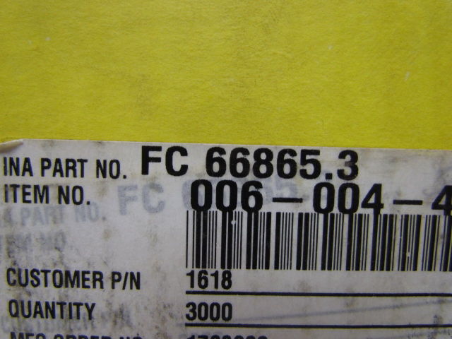 INA FC 66865.3 Roller Bearing 1//2/" OD Lot of 20 pcs USA