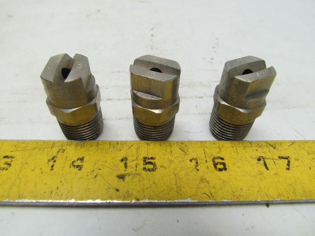 10 Veejet H 1//8/" U SS Stainless Steel Spraying Systems Spray Nozzles 25//20 Lot