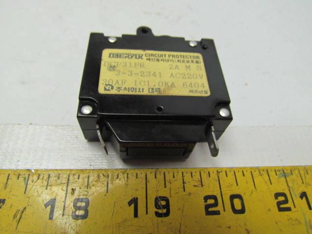 DAERYUK DCP51DF Rail Mount 5A Circuit Protector Hyundai HIT-15S CNC Lathe
