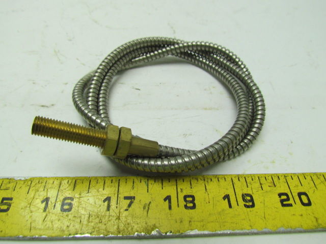 Banner Itr 753s Glass Fiber Optic Cable 3ft Length 5 16 X 24 Brass