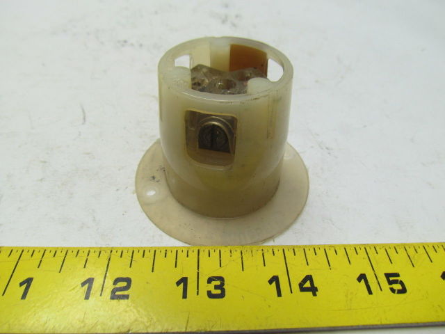 Hubbell HBL 4716C 15A 125V Twist-Lock Flanged Inlet L5-15P Used