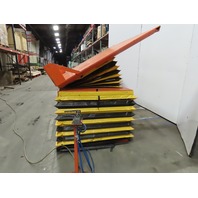 4000Lb Pneumatic Scissor Lift & 30&deg; Tilt 100"x72" Table 13"to 43" Height
