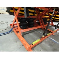 4000Lb Pneumatic Scissor Lift & 30&deg; Tilt 100"x72" Table 13"to 43" Height