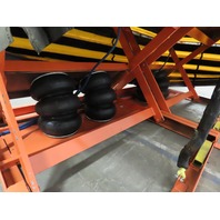 4000Lb Pneumatic Scissor Lift & 30&deg; Tilt 100"x72" Table 13"to 43" Height
