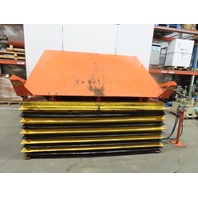 4000Lb Pneumatic Scissor Lift & 30&deg; Tilt 100"x72" Table 13"to 43" Height