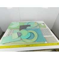 Garlock Multi Thickness Gasket Making Material Sheet 1/8" - 3/32" Mixed Lot Of 9