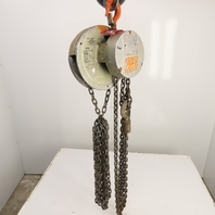 CM Cyclone Model S 1 Ton 2000 LB Manual Chain Fall Hoist 10' Lift 10' Pendant