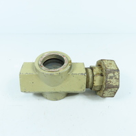 Midwest 350SS 1-1/4" NPT Stainless Sight Flow Indicator Glass 125 PSIG Max 200°