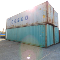 40' High Cube End Door Shipping Container 101" x 92" Opening WWT