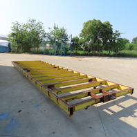 30' L x 9' W Industrial Factory Material Platform Rolling Transfer Cart 10 Ton