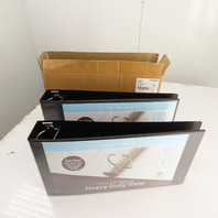 [IN] Place 1388845 24130557 heavy Duty 11" x 17" View Binder 3" Black Lot Of 2