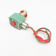 Asco 8320G200 1/4" NPT 3 Way Stainless Steel Solenoid Valve 100PSI WOG 110/120V