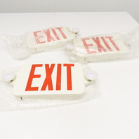 Freelicht 120V 12W Emergency Exit LED Adjustable Light Combo Lot Of 3